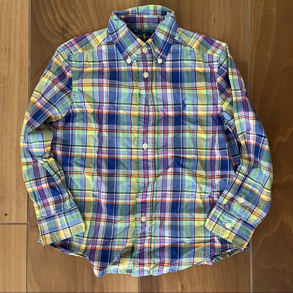 Lot of 3 Ralph Lauren Toddler 4T Button Down Shirts